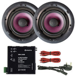 Adastra Bluetooth Amp & 2x Kinetik E130-LP In-Ceiling Speaker Package