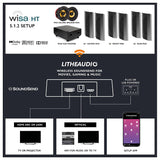 Lithe Audio iO1 Wireless 5.1.2 Dolby Atmos Cinema Kit - WiSA SoundSend