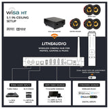 Lithe Audio Wireless In-Ceiling 5.1 Surround Sound Cinema Kit - WiSA Cinema Hub