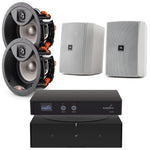 Sonos Amp & JBL Studio 2 6IC / XD-6 2-Zone In-Ceiling + Outdoor Package