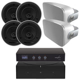 Sonos Amp & B&W CCM664 / AM-1 2/3-Zone In-Ceiling + Outdoor Package