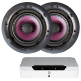 Bluesound Powernode Edge & 2 x Kinetik E130-LP In-Ceiling Speakers