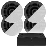 Sonos Amp & 4 x Sonos In-Ceiling Speakers by Sonance (6-Inch)