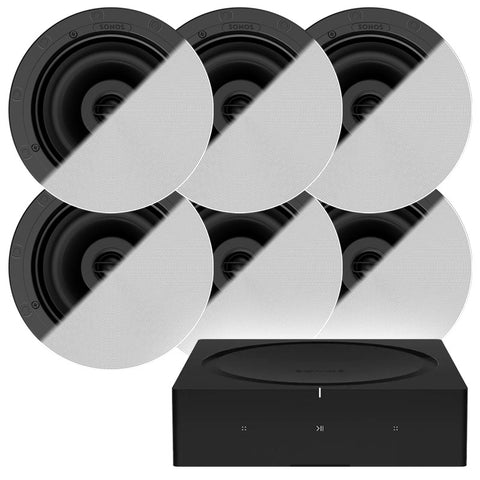 Sonos Amp & 6 x Sonos In-Ceiling Speakers by Sonance